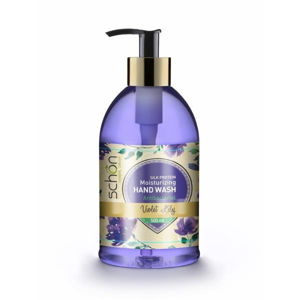 مایع دستشویی شون مدل Violet Lily حجم 500 میلی لیتر Schon Violet Lily Moisturizing Hand Wash 500ml